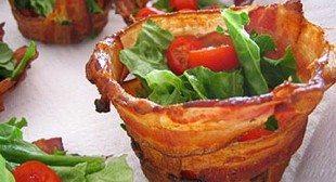 bacon edible bowl